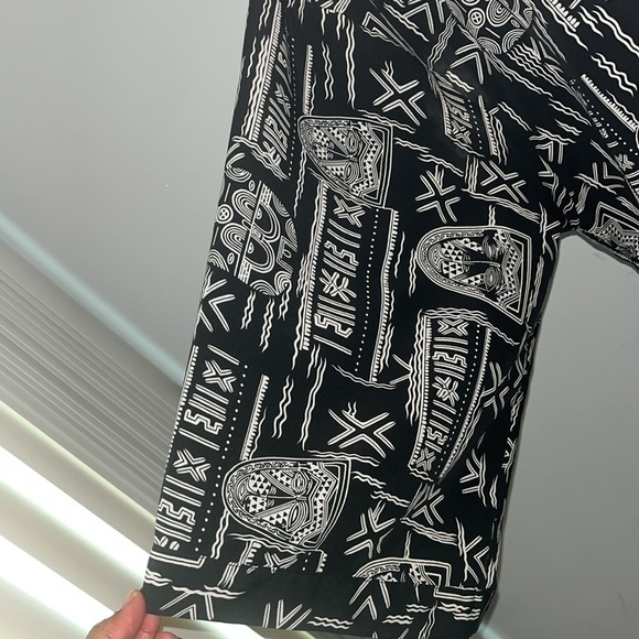 Lingerie by Malinda, vintage black & cream size medium Hawaiian Tiki images. - Picture 3 of 6